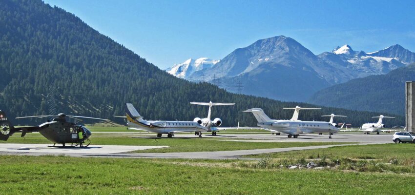 Paris - Saint-Moritz Itinéraire Samedan location jet privé