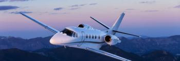Pilatus PC24 à l'atterrissage