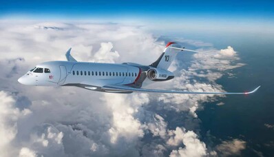 Dassault Aviation lansează Falcon 10X, cel mai puternic avion privat al său