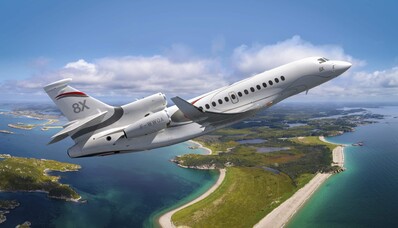 Falcon 8X își îmbunătățește habitaclul