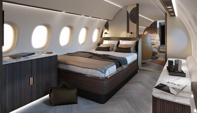Dormitul într-un avion în Terre: o altă viziune a avionului privat
