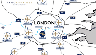 Unde să aterizați cu un avion privat în Londra