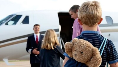 Avioanele private și copiii