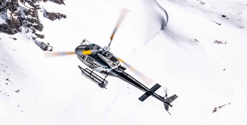 Lyon - Megève: transfer cu elicopterul